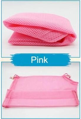 Uplifted Finds Anti Scratch Mesh Cat Grooming & Bathing Bag pink