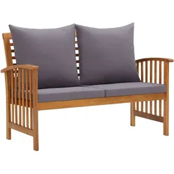 vidaXL Gartenbank mit Kissen 119 cm Massivholz Akazie
