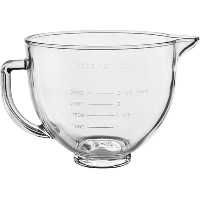 KITCHENAID Küchenmaschinenschüssel "5KSM5GB für Küchenmaschine 4.3L & 4.8L", transparent, B/H/L: 24,5cm x 24,5cm, Schüsseln