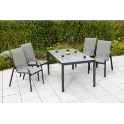 Gartentisch Aluminium/Glas L: 150 cm