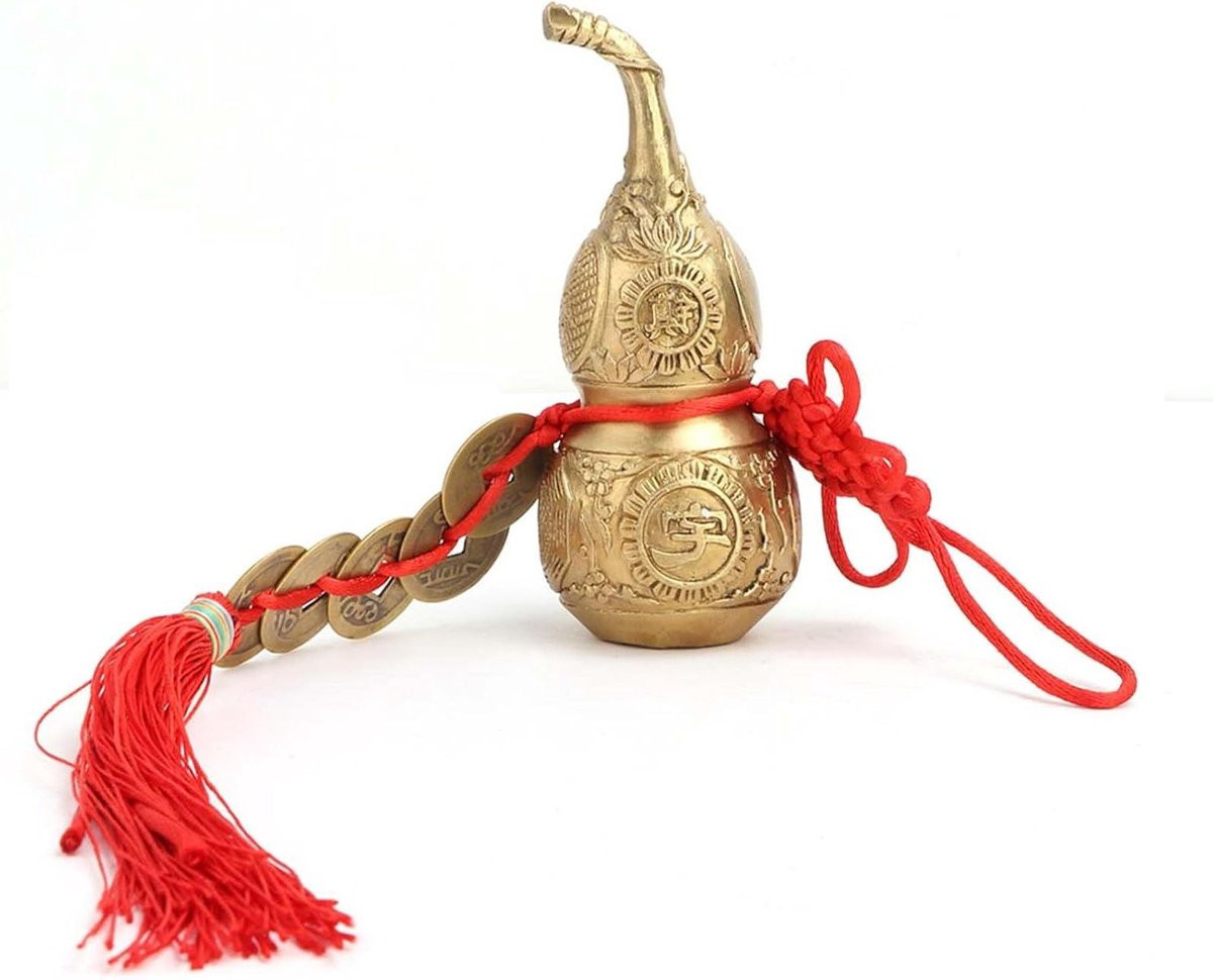 Allecta Pompoenvormig messing Feng Shui symbool voor geluk en gezondheid decoratie