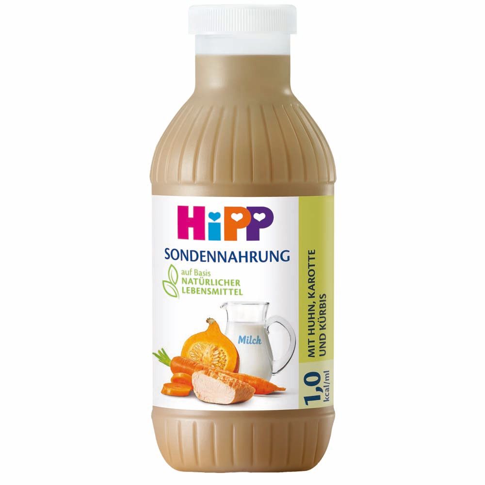 Hipp Sondennahrung Huhn Karotte & Kürbis Kunst.Fl. 12x500 ml Flaschen