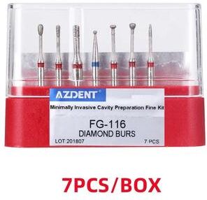 Uplift Essentials Dental Diamond Bur Kit With Storage Box For High Speed Handpiece fg 116