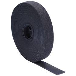 Quadrios 23CA191 Klettband zum Bündeln Haft- und Flauschteil (L x B) 10 m x 20 mm Schwarz 10 m