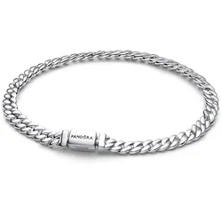 Pandora 594367C00 Damenarmband Panzerkette Silber, 18 cm