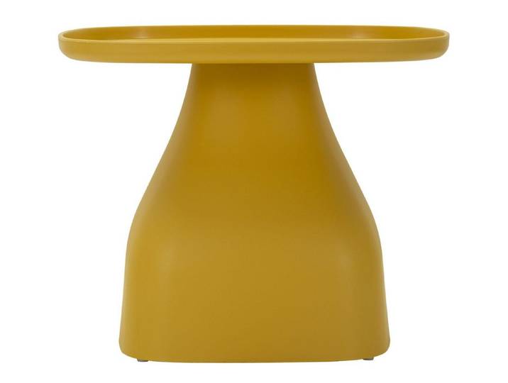 Natur24 Couchtisch Tavolinetto Couchtisch 48 x 48 x 38 cm Plastik Gelb