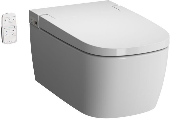 VitrA V-care Basic Wand-Dusch-WC 5674B403-6195  weiß, mit Bidetfunktion