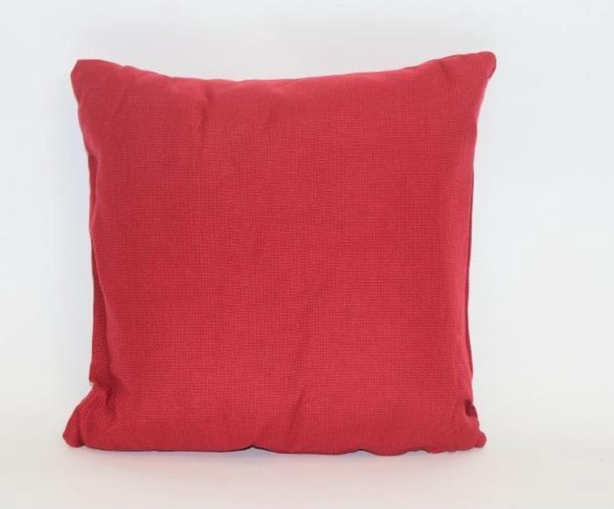Madison sierkussen Rib red 40 x 40 cm