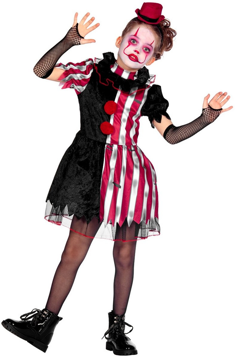 Wilbers & Wilbers Ondeugende Scary Scarlet Clown Meisje