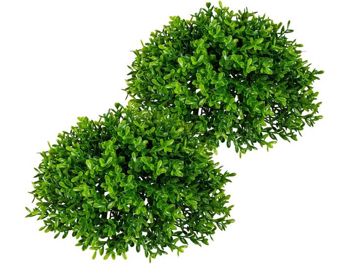 Kunstpflanze CREATIV GREEN Teeblatt-Halbkugel , grün, H:12cm Ø:28cm, Kunststoff, Kunstpflanzen, Kunstpflanze