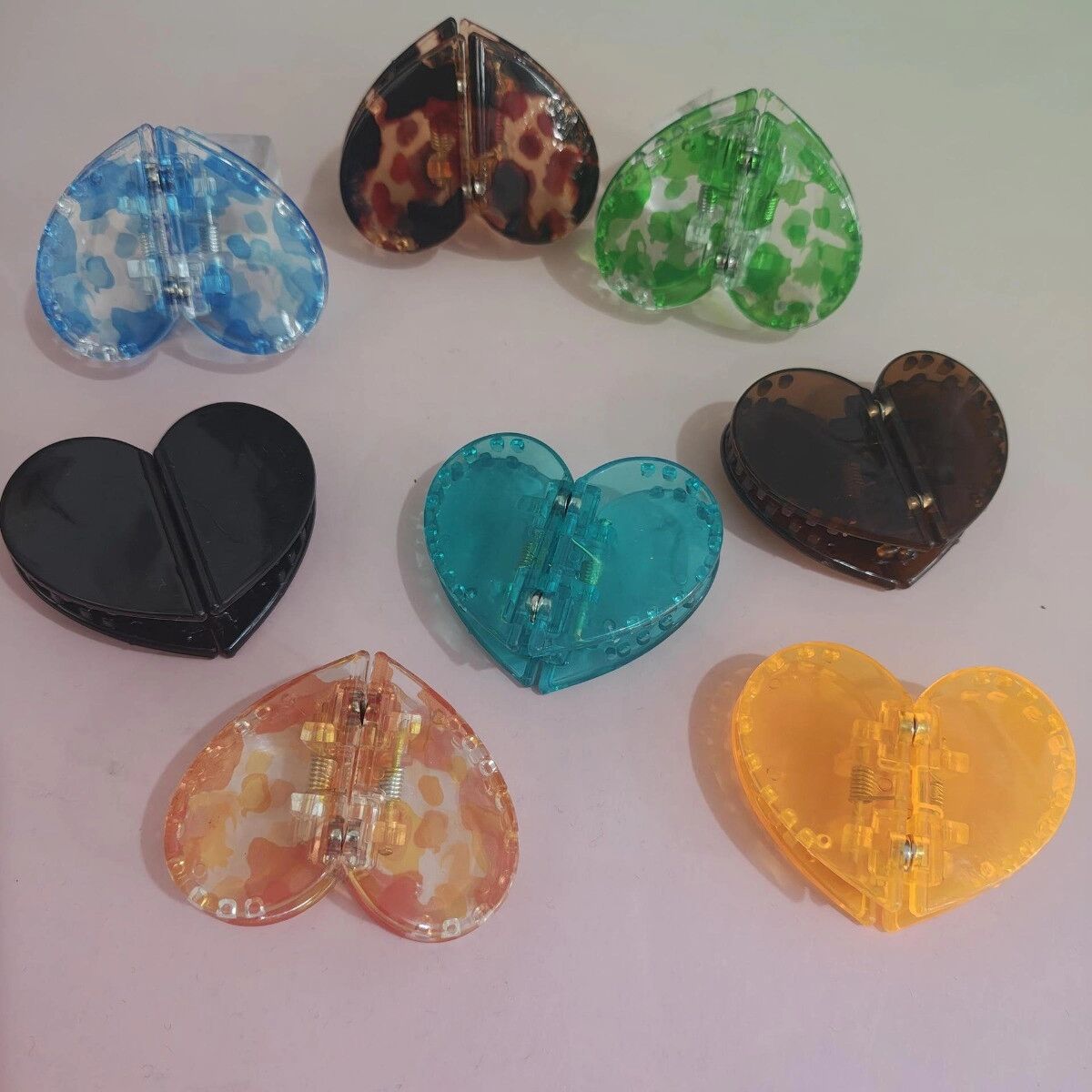 INF Magnetische quadratische Haarklammern 2er-Pack — leichte blaue Kunststoffclips für schnelles Styling und sicheren Halt