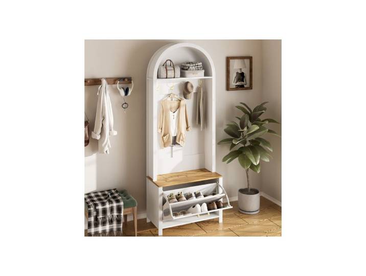Portant À Vêtement : Penderie Vêtement Armoire Rangement pour Vêtements et Penderies Portique Vêtement et Range Chaussures