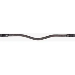 QHP Stirnband Fayen silber mit Strass wellenform HW 24, Größe: Pony