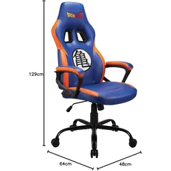 Subsonic Original Gaming Seat DBZ, Gaming Stuhl, Mehrfarbig, Blau, Orange, Schwarz