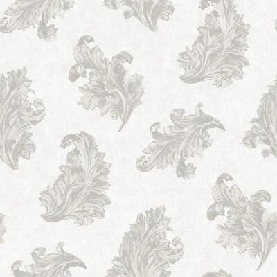 Galerie Wallcoverings Palazzo 2 Collection Shimmer Acanthus Vinyl on Non-woven Wallpaper Roll