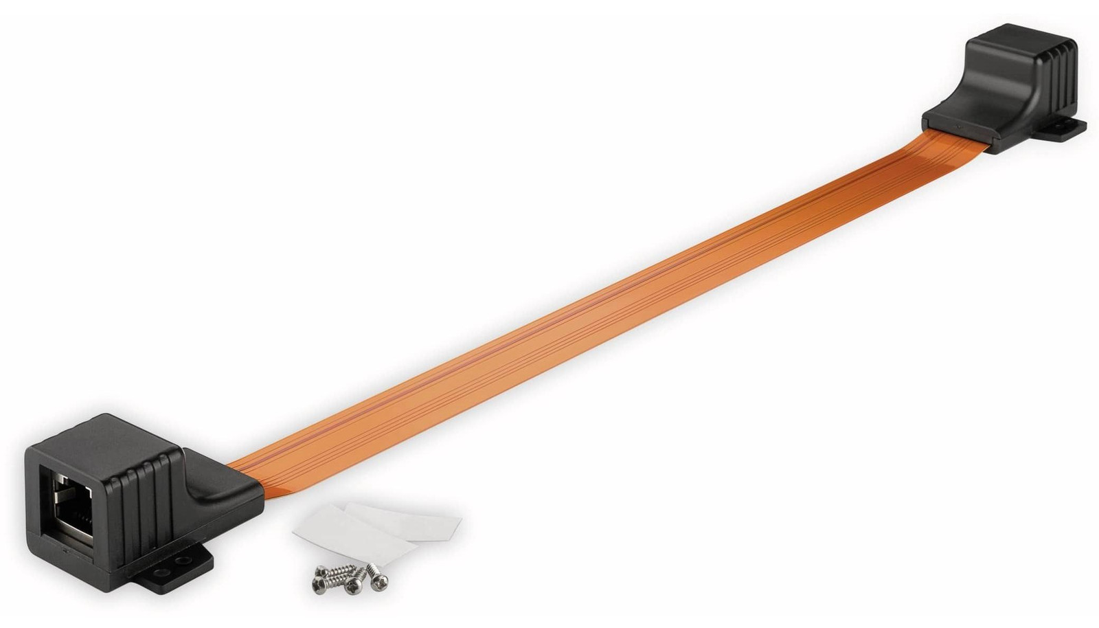 Goobay RJ45 LAN-kabel plat voor raamdoorvoer, 0,5 meter
