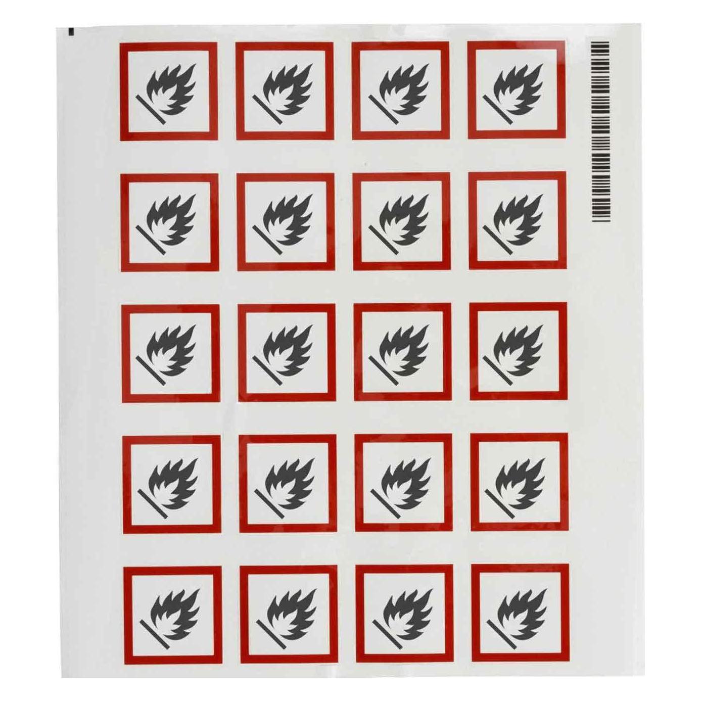 Brady GHS-Piktogramme - Entzündlich (PIC 1802-40*40-B7541-CRD)