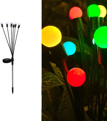 Smart Shopping Spot Solar Firefly Garden Lights Waterproof Outdoor Landscape Lights color 6led
