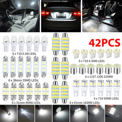 Lush Living Finds Car Interior LED Map Dome Door Trunk License Plate Lights, Xenon White Upgrade Kit Car Interior LED Map Dome Door Trunk License Plate Lights, Xenon White Upgrade Kit