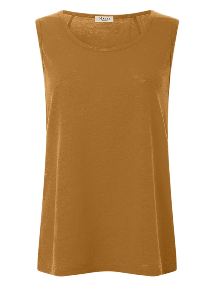 Maerz Muenchen Leinen-Top in Camel - 40