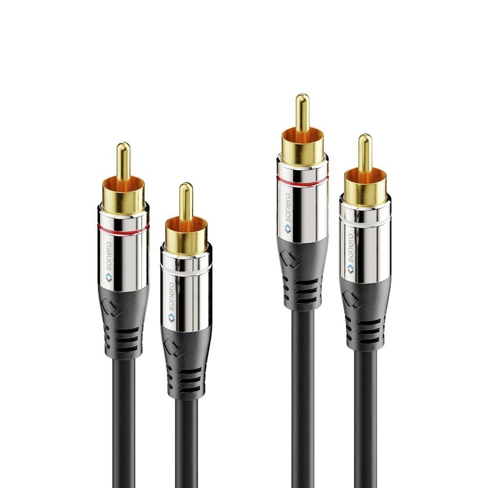 Sonero 2x Cinch Stereo Audio Kabel 1,5m S-AC700-015