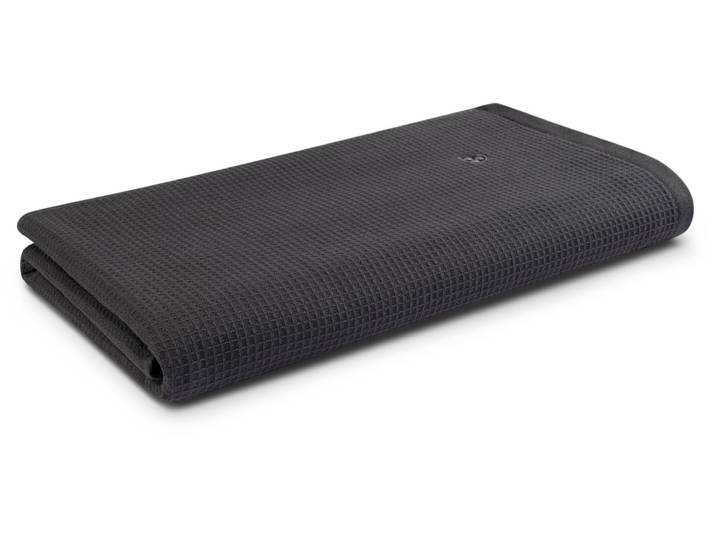 Saunatuch ROSS Waffelpique , grau (anthrazit), B:80cm L:200cm, Frottier, Baumwolle, Handtücher, Saunatuch, 100% Baumwolle
