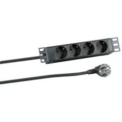 EFB Elektronik EK631DE.10 Verlängerungskabel 2 m 4 AC-Ausgänge Drinnen Schwarz