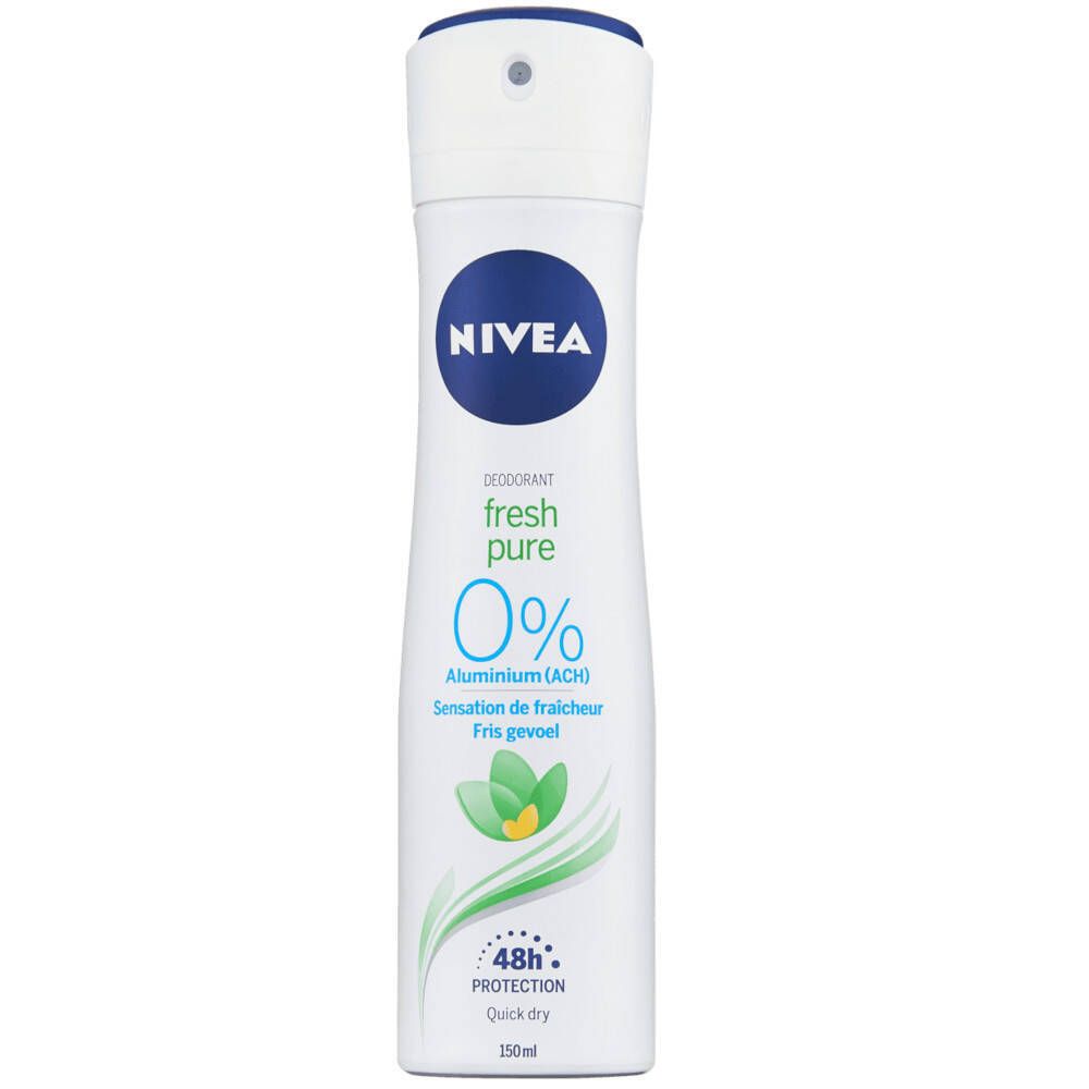 Nivea Fresh Pure Deodorant Spray 48h 150 ml