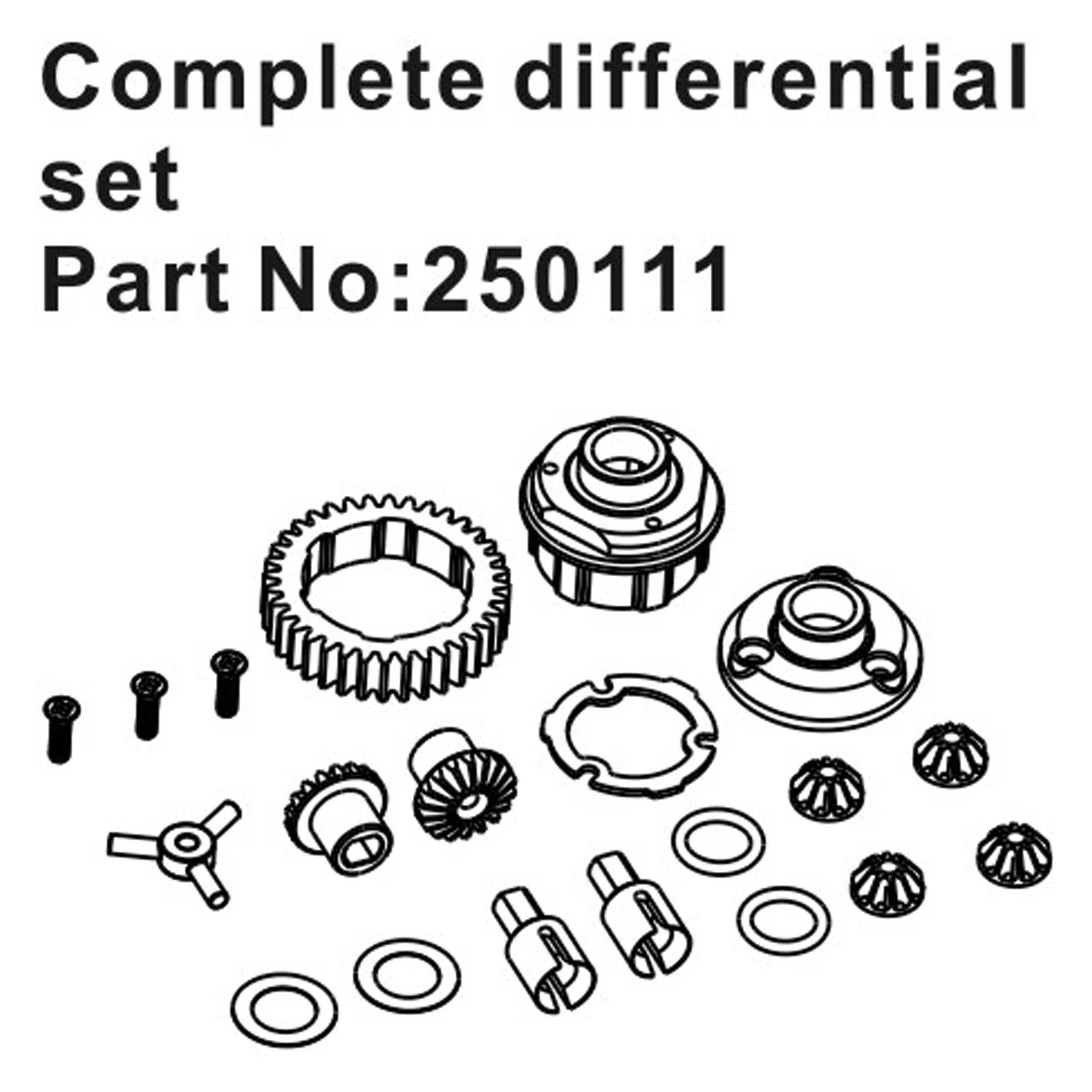 Hobby Plus RC Complete Differential Set (HBP250111)
