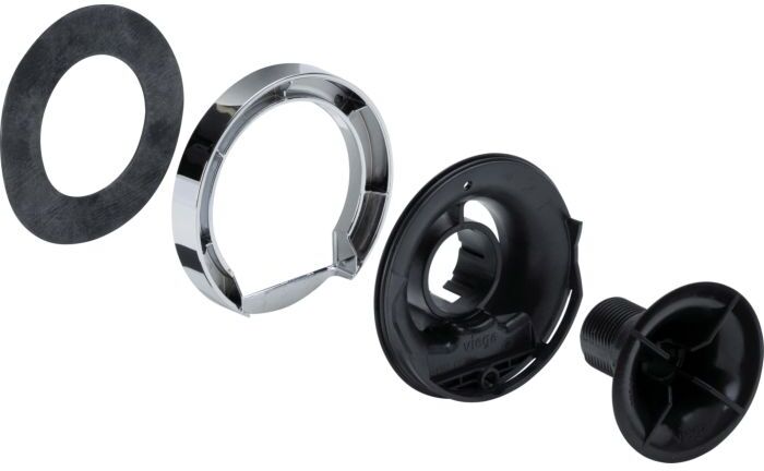 Viega Flansch 734763 in 82mm Kunststoff, für Befestigung Überlauf