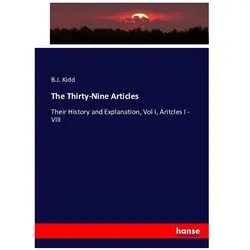 The Thirty-Nine Articles, Fachbücher von B. J. Kidd