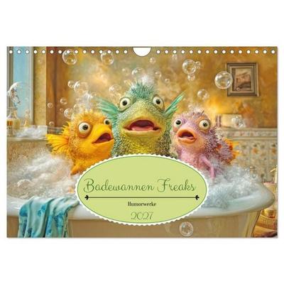 Badewannen Freaks - Humorwerke (Wandkalender 2027 DIN A4 quer), CALVENDO Monatskalender