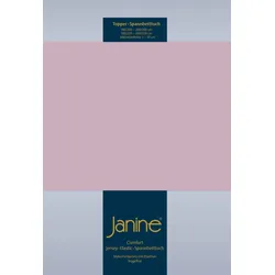 Janine Topper Spannbetttuch Elastic-Jersey 5001 altrosé 200x200 cm