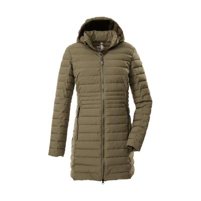 Steppmantel "GW 77 WMN QLTD PRK", Damen, Gr. 38, braun (schlamm), Obermaterial: 100% Polyester.Futter: 100% Polyester.Füllung: 100% Polyester, G.I.G.A. DX BY KILLTEC, Mäntel Steppmantel, Damen Funktionsparka: wasserabweisend, winddicht, atmungsaktiv