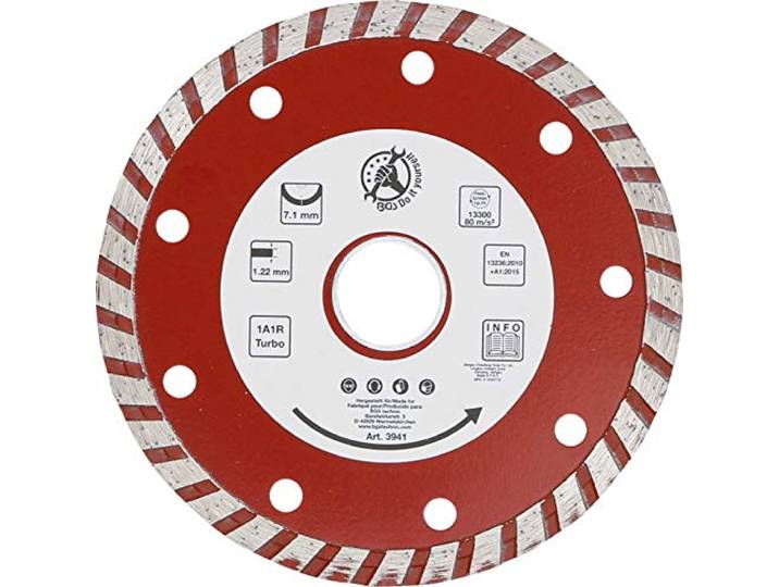 BGS Diy 3941 Turbo-doorslijpschijf Ø 115 mm