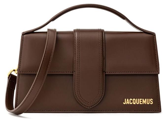 Jacquemus Le Grand Bambino braun Klappe Leder gold