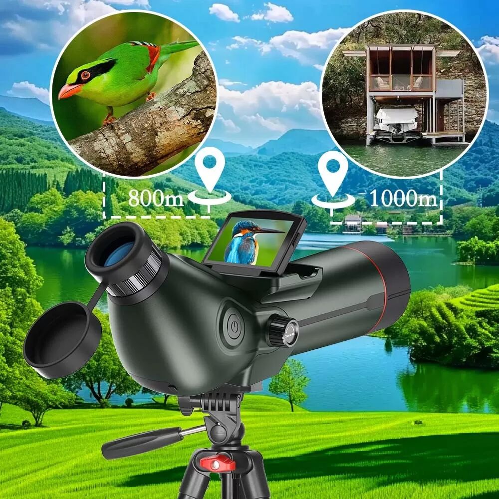 INF Télescope Astronomique Numérique Double Écran, Grossissement 350x, Vidéo 4K & Vision Nocturne