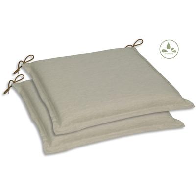 Sitzkissen GO-DE, beige (beige, unifarben), B:45cm L:47cm, Polyester, Dekokissen_Sitzkissen_Kissenhüllen, Sitzkissen, 45x47 cm, vielseitig einsetzbar, wasserabweisend