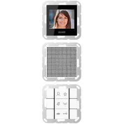 Jung SIVIA622WW Video-Innenstation 2,2’’ 1fach, Thermoplast, Serie AS/A, alpinweiß SI VI A 622 WW