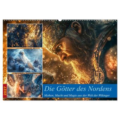 Die Götter des Nordens (Wandkalender 2027 DIN A2 quer), CALVENDO Monatskalender