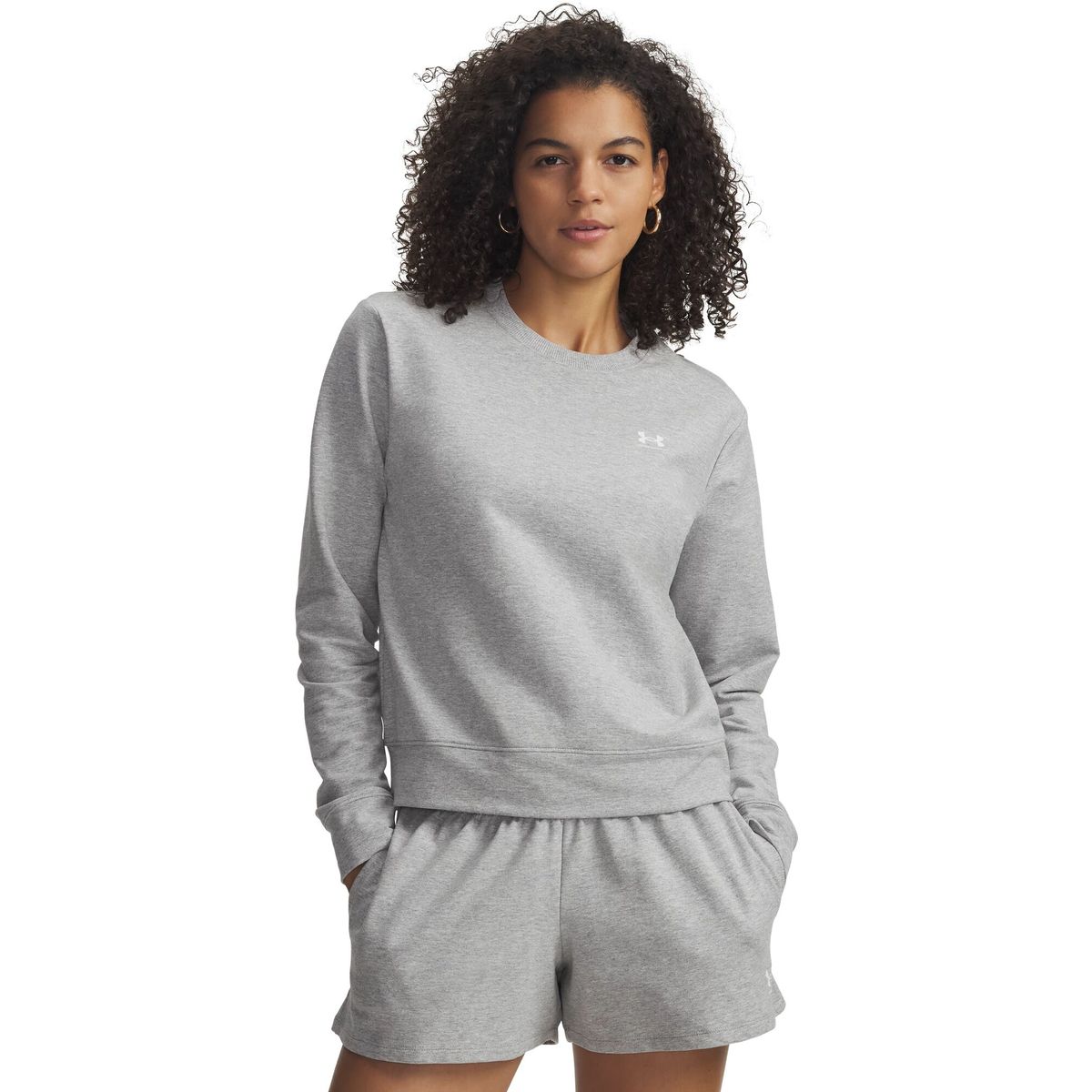Under Armour Sport Terry Crew gray white (011) S 6011016-011-SM
