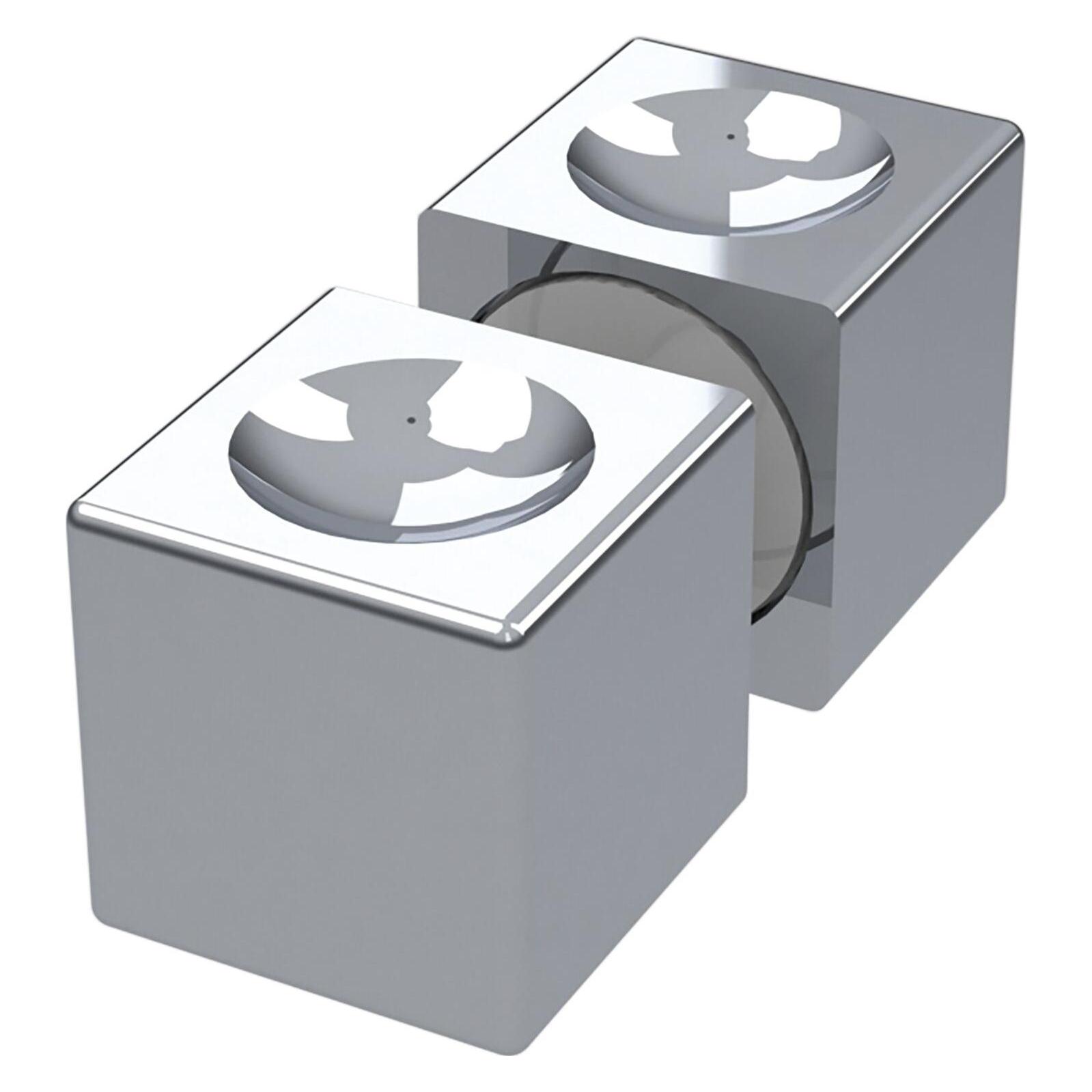 Simonswerk Colcom Duschtürknopf eckig, 20 x 20 mm, Aluminium verchromt poliert (42724427)