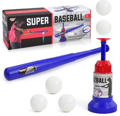 DynamicDeals Children Press Long And Short Baseball Toys,Kids TBall Set For Outdoor Sports,Leisure b607