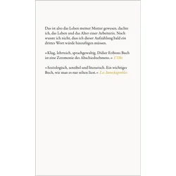 Eine Arbeiterin, Biografien von Sonja Finck, Didier Eribon