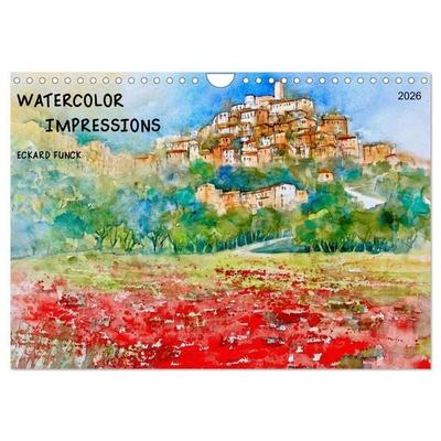 Funck, E: WATERCOLOR IMPRESSIONS (Wall Calendar 2026 DIN A4