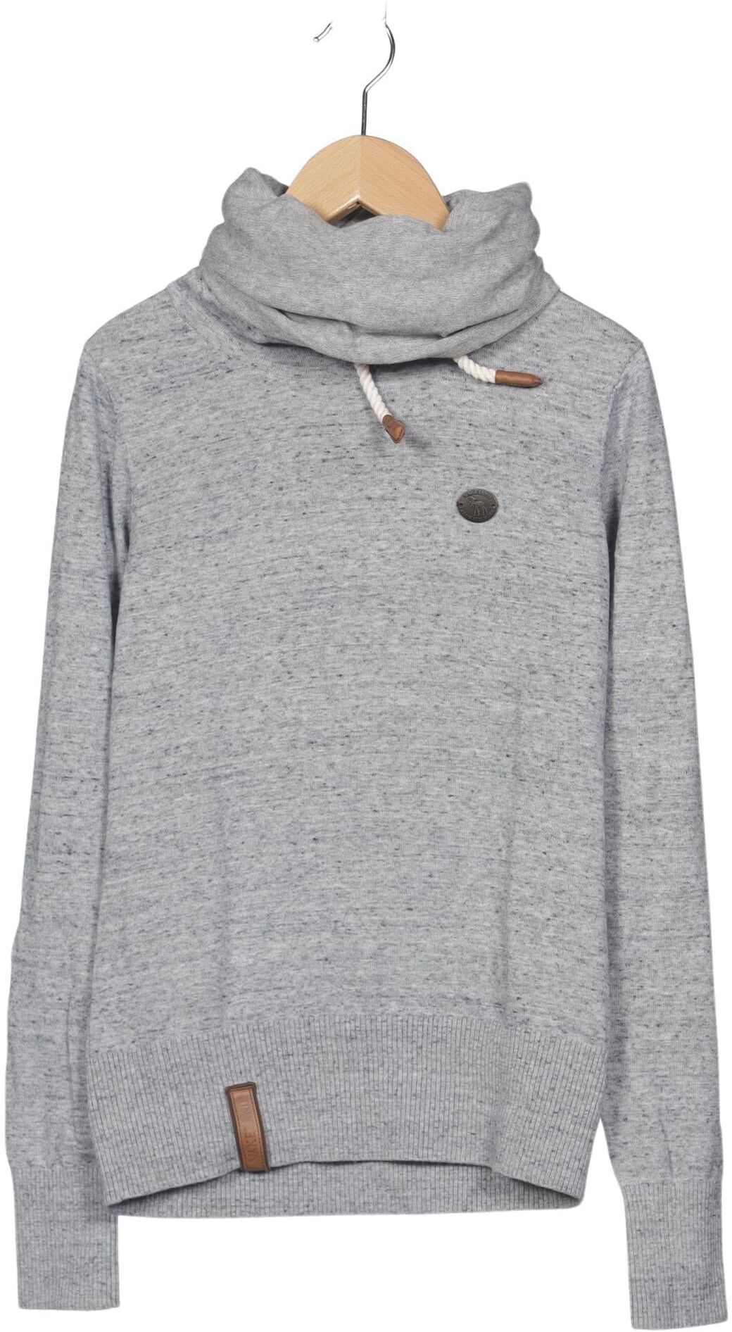 Naketano Damen Pullover, Grau, Gr. S, Baumwolle - Second Hand