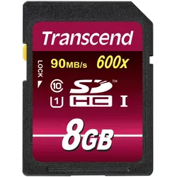 Transcend SDHC               8GB Class 10 UHS-I 600x Ultimate