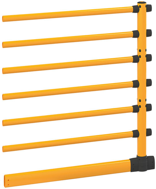 BLACK BULL Garde-corps de protection FLEX+ High-Line avec protection anti-encastrement extension centrale ; MORAVIA (205.17.9514)