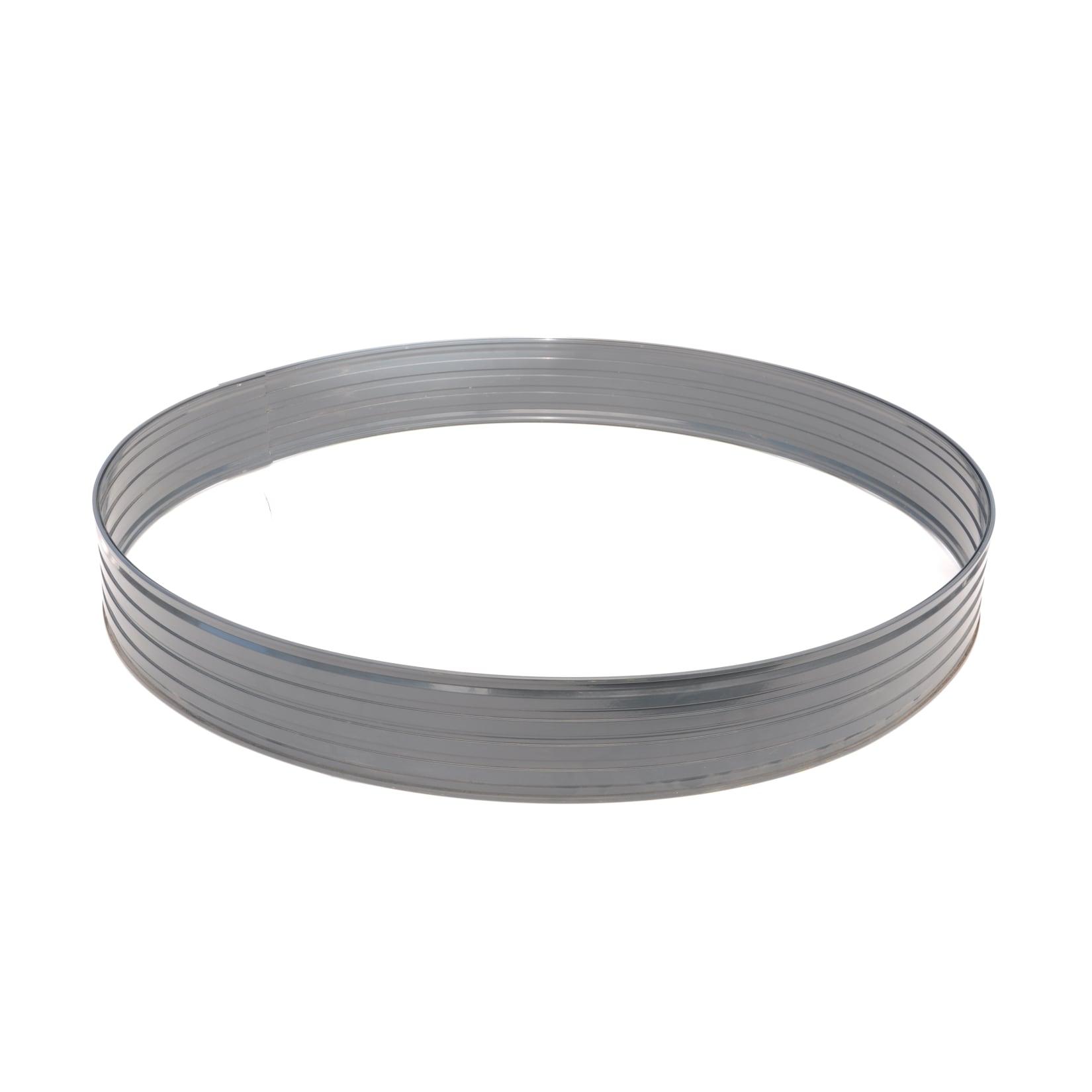Baumring aus Alu Höhe 100 mm Durchmesser 1.2 m Baumumrandung Pflanzringe Beeteinfassung Rasenkante rund