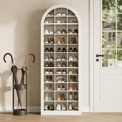 YUZHOU 71-Inch Shoe Storage Cabinet, 12-Tier Organizer with 36 Cubbies